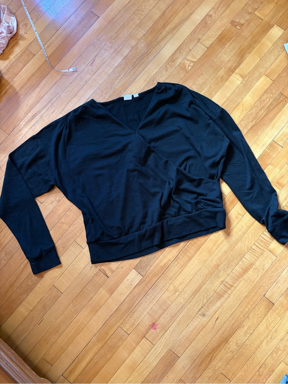 GAP black wrap top dolman sleeve